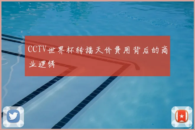 CCTV世界杯转播天价费用背后的商业逻辑