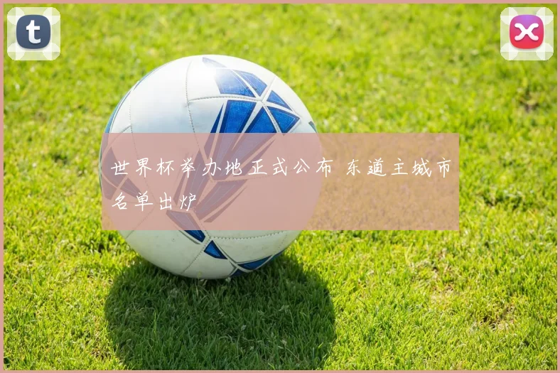 世界杯举办地正式公布 东道主城市名单出炉